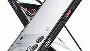 Foluu Slim Fit Case for ZTE Nubia Red Magic 9 Pro/Red Magic 9 Pro+, Translucent Matte Hard PC Back & Soft TPU Bumper Protective Shockproof Scratch Resistant Case for ZTE Nubia Red Magic 9 Pro Black