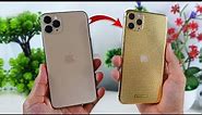 I Turn iPhone 11 Pro Max Into 24K Gold Full Diamond Plated
