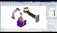 Introduction to three 3D Mechanical drawing tutorials using TurboCAD Pro Platinum