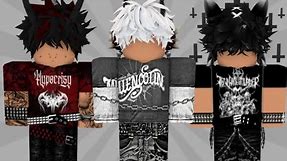 NEW EMO BOYS roblox outfits w/ codes & links ♡