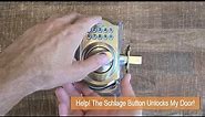 Help! The Schlage Button Unlocks my Door! How to Fix a Schlage Electronic Deadbolt.