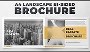 A4 Landscape Bi-Fold Brochure Design in Photoshop 2020 - Pixielx Photoshop Tutorial