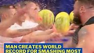 Man Smashes 39 Watermelons In A Minute; Creates World Record