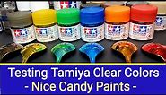 Testing Tamiya Clear Color Paints - Very Nice Candy Colors - Easy To Spray !