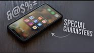 How to Type Special Characters on iPhone (tutorial)