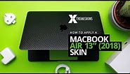 How to apply a MacBook Air 13" skin (2018 Onwards) | XtremeSkins