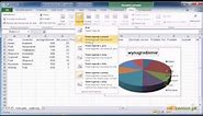 15. Microsoft Excel 2007/2010 - tworzenie wykresów i diagramów.