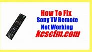 Why is My Sony TV Remote Not Working [SOLVED] - Let's Fix It