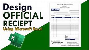 Creating Professional Official Receipt with Template for free download