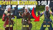 How to gear FFXIV crafters/gatherers in FFXIV 1-90!