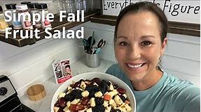 Simple Fall Fruit Salad | Cinnamon is the perfect addition to this yummy fruit salad | Easy recipe