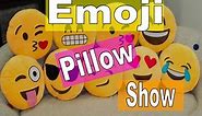 poop emoji pillow show