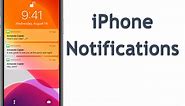 What are iPhone alerts, notifications, badges, and banners?