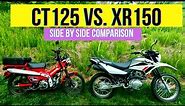 HONDA CT125 vs. HONDA XR15OL: Side by Side Comparison