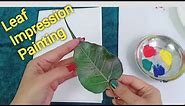 Leaf Impression Painting Tutorial / DIY Leaf Printing - Shamina's DIY