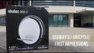 Segway S1 unicycle: First impressions