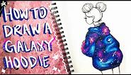 How To Draw and Color a Galaxy Hoodie 🌌 | Christina Lorre' Tutorial ♡
