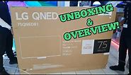 LG QNED81 Series 75" 4K UHD Smart TV (2023) | Unboxing and Overview!💯🔥
