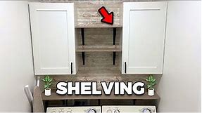 Effective Laundry Room Organization - How to Install Shelving