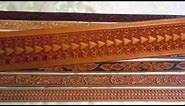 Assorted custom leather belts