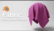 Blender Fabric Texture , Procedural Material Shader for Cloth Cotton Textile