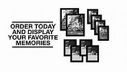 Americanflat 10 Piece Light Wood Picture Frames Collage Wall Decor - Gallery Wall Frame Set with Two 8x10, Four 5x7, and Four 4x6 Frames, Shatter Resistant Glass, Hanging Hardware, and Easel Included