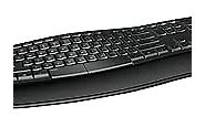 Microsoft Sculpt Comfort Desktop - Black - Wireless, Comfortable, Ergonomic Keyboard and Mouse Combo with Cushioned Palm Rest and USB Wireless Receiver