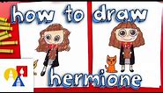 How To Draw Cartoon Hermione And Crookshanks