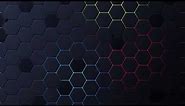 No Copyright Twitch Gaming loop animated Background | RGB Hexagonal Pattern Animation @MotionMadeAE