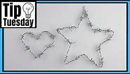 DIY Barbed Wire for Star Home Decor or Suncatcher DIY Tutorial