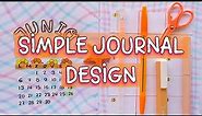 SIMPLE and EASY BULLET JOURNAL DESIGN for BEGINNERS and STUDENTS 🌜 BUJO DECORATION IDEAS