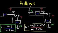 Pulley Physics Problem - Finding Acceleration and Tension Force