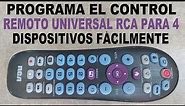 Control remoto universal RCA CRCR414BHE Programación con TV