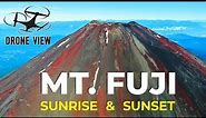 Climbing Mount Fuji | Stunning drone views of Mount Fuji sunrise and sunset
