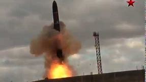 Russian Intercontinental ballistic missile SS-18 Satan R36M2 Voevoda