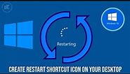 How To Create Restart Shortcut Icon On Your Desktop on Windows 10