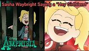 Sasha Waybright Saying "Hey Girlfriend" Scenes | Amphibia (Clip)
