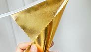 Gold Metallic Fabric Banner for Gold Party Decorations