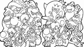 Magical coloring box | Super Mario Bros Coloringpages