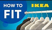 How to fit the Komplement IKEA clothes rail. Easy Walkthrough guide.