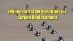 Screw Size Diagram for iPhone 6S Screen Replacement When You Mixed Up