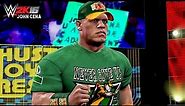 WWE 2K16 - John Cena's New 15X Green Attire - WWE RAW 12/28/15 ( XBOX ONE )