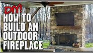 How To Build An Outdoor Fireplace In 20 Minutes | DIY