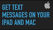 Send and receive text messages (SMS) on your iPad or Mac!
