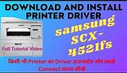 How To Install Samsung SCX- 4521fs Printer || Printer Install Kaise Kare