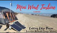 Solar Generator with Mini Wind Turbine Setup - Beach camping!