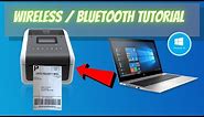 WINDOWS TUTORIAL Wireless and Bluetooth Thermal Label Printer Brother TD4550DNWB TD-4D Setup