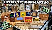 Sign Making 101- Tips for Wood Signs: Material, Finish, and Bit Selection