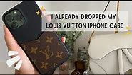 1.5 MONTH WEAR & TEAR UPDATE: LOUIS VUITTON BUMPER PALLAS FOR IPHONE 13 PRO MAX | I DROPPED IT!! 💀😂