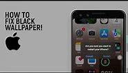 How To Fix Black Wallpaper On IOS 17 2023 [easy]